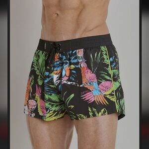 Diesel Men's Sandy-E Tropical Swim Shorts Rainbow - M